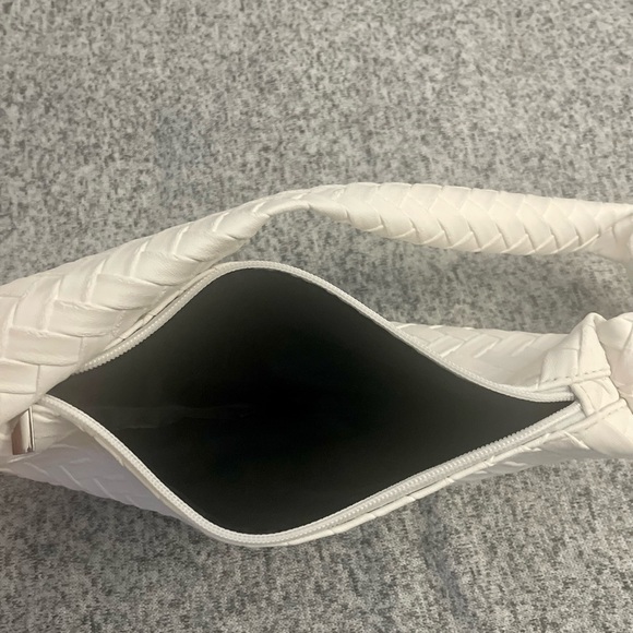 NEW Vegan Faux Leather Small White Jodie Top Handle Bag - Picture 3 of 5